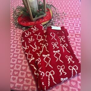Tik Tok Viral 🎀♥️NWT Valentines Cozy Cupcakes And Cashmere Bow Lounge Pants 🎀♥️
